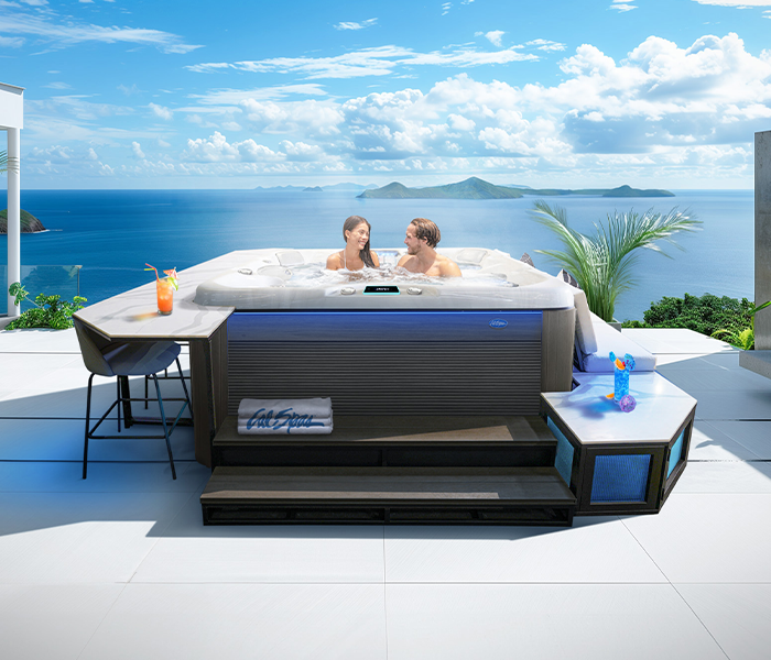 Calspas hot tub being used in a family setting - West Virginia